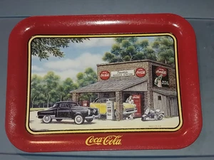 Coca-Cola Favorite Times Power's Service Station Serving Tray, 17"X13" 2001 - Picture 1 of 4