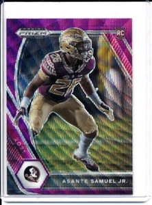 2021 Panini Prizm Draft Picks Asante Samuel Jr Rookie Purple Wave Prizm #111 - Bild 1 von 1