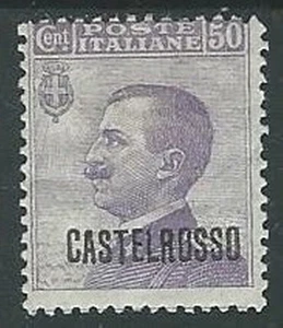 1922 CASTELROSSO EFFIGIE 50 CENT MH * - K129 - Picture 1 of 1