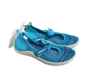 Speedo Niños Mary Jane Zapatos de Agua Talla L (9-10) Azul y Rosa - Imagen 1 de 5