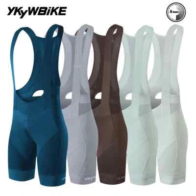 YKYWBIKE Men's Cycling Bib Shorts Road Bike Bibs Bicycle Tights MTB Bib Pants - Image 1 of 4