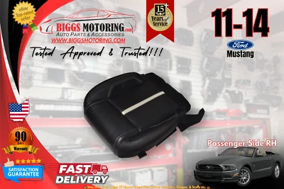 2011-2014 Ford Mustang Passenger Right Side Side Black Seat Cushion - Image 1 of 4