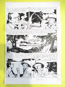 TEX # 299 PAG. 81 FUGA DA ANDERVILLE TAVOLA ORIGINALE TICCI ORIGINAL ART FIRMATA - Bild 1 von 12