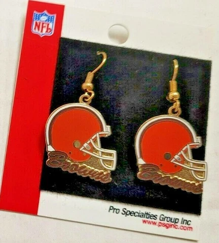 NFL Cleveland Browns Team Earrings, NEW (Helmet) Cover