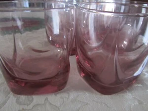 Beautiful Libbey Imperial Drape  Mauve Tumblers(set of six) GA-A-27 - Picture 1 of 5