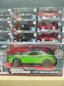 1:32 Dodge Challenger SRT8 LETTY Fast & Furious Jada Toys diecast coche metal - Imagen 1 de 4