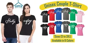 Paar passende HUBBY WOMANY T-Shirt WHITE LETTERS CREATE Paar passende T-Shirt - Bild 1 von 5