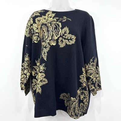 Suéter Talbots Cashmere Feminino 2X Novo com etiquetas Audrey Estêncil Férias Clássico Preppy - Imagem 1 de 4