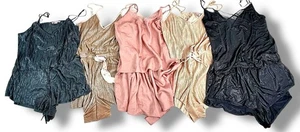 Victoria’s Secret 5er-Set Nachtwäsche aus seidigem Satin Größe Large - Bild 1 von 6