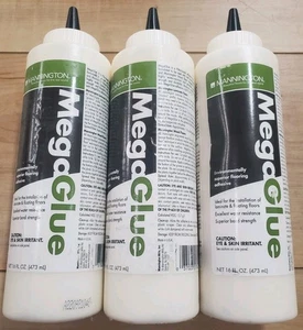 3 Lot Mannington MegaGlue Laminate Floating Flooring Wood Adhesive 16oz Each - Picture 1 of 1