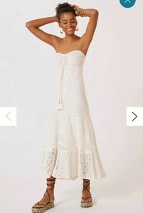 Maxi Vestido Farm Rio x Anthropologie Farm Crochet Usado en Excelente Condición Talla M - Imagen 1 de 9