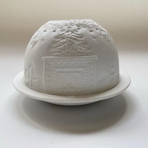 Lithopane By Bernardaud Limoges France Tea Light Christmas Grenadiers - Picture 1 of 15