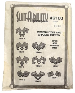 SuitAbility Pattern 6100 Western Passe & Applikation Reitsport Reitoutfit UNCUT - Bild 1 von 3