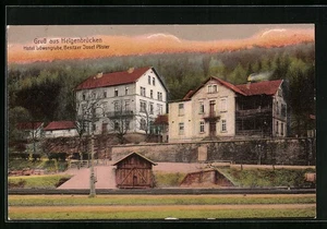 Ansichtskarte Heigenbrücken, Hotel Löwengrube, Besitzer: Josef Pfister  - Picture 1 of 2