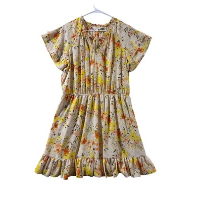 Lauren Conrad Peasant Dress XL Floral Boho Cottage Beachy - Image 1 of 4
