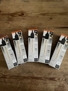 (5pck) Feit Electric 40-Watt T10 Dimmable Spiral Filament, Large Clear, 5-Pack - Picture 1 of 2
