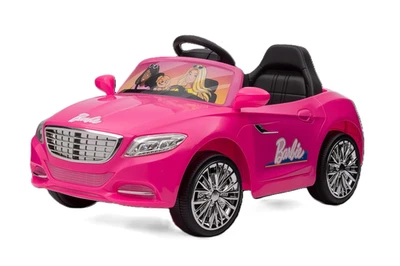 Barbie Convertible 6V Coche de Paseo a Batería con Control Remoto, Edades 3+ Foto 1 de 4