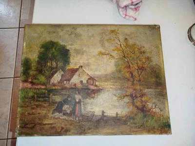 Huile sur toile signée.Voir Photo  - Photo 1/4