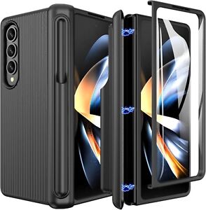 Samsung Galaxy Z Fold 4 Case Shockproof Screen Cover Hinge Protection Pen Holder