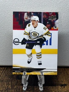 2024-25 Upper Deck Series 1 - #19 Matthew Poitras, Boston Bruins - Imagen 1 de 1