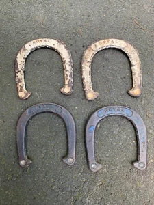 4 Vintage USA Royal St. Pierre Pitching Horseshoes - Picture 1 of 8