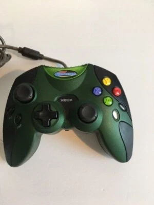 Controle Radica Gamester para sistema Xbox original verde Xbox - Imagem 1 de 4