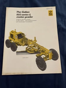 Galion 503 Series L Motor Grader Dealer Sales Brochure Pamphlet - Picture 1 of 5