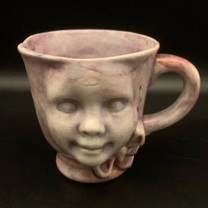 Vintage Jubilee Mold 3D Spaventoso Bambola Faccia Bambino Tazza Caffè **Difettoso** - Foto 1 di 10