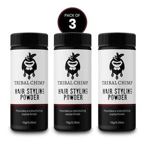 Tribal Chimp Hair Styling Powder 3 Pack Volumizing Texturizing for Men - Picture 1 of 5
