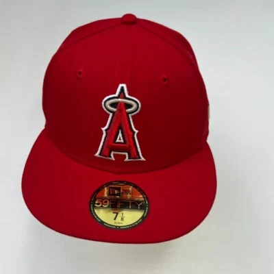 California Angels Hat Men 7 1/8 Fit On Field New Era Cap Party Run Gym Core Ne - Image 1 of 4