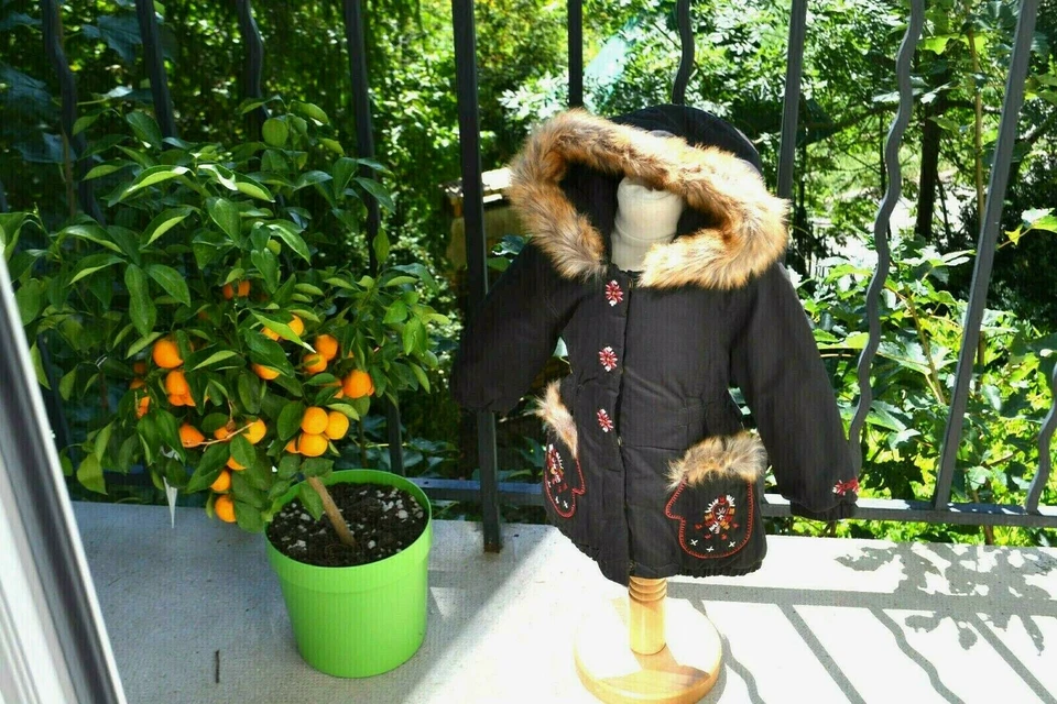 doudoune neuve catimini 18 mois capuche poche avec fourrure PROMO - Photo 1/4