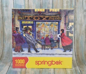 Springbok Christmas The Toy Shoppe 1000 Piece Jigsaw Puzzle Lynn Bywayers Art - Picture 1 of 5