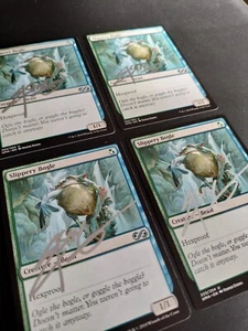MTG Slippery Bogle PLAYSET Signed Jesper Ejsing - Imagen 1 de 2