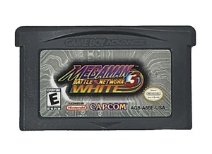 Mega Man Battle Network 3 White Nintendo Gameboy ADVANCE GBA Tested AUTHENTIC  - Picture 1 of 6