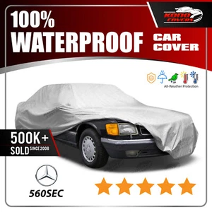 Mercedes 500SEC 560SEC 1981-1991 CAR COVER - 100% Waterproof 100% Breathable - Picture 1 of 11
