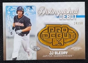 2020 Topps PD JJ Bleday Distinguished Debut /50 Gold Medallion Rookie Athletics - Picture 1 of 5