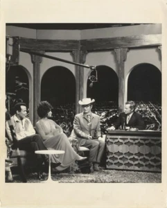 Tonight Show Johnny Carson Harry Belafonte Charles Nelson Reilly Photo Stamped - Picture 1 of 2