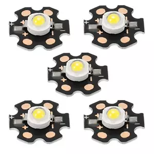COB LED Light Chip Bead 1W 110lm 3000-3200K 20mm 3.2-3.4VDC Warm White 20Pcs - Picture 1 of 5