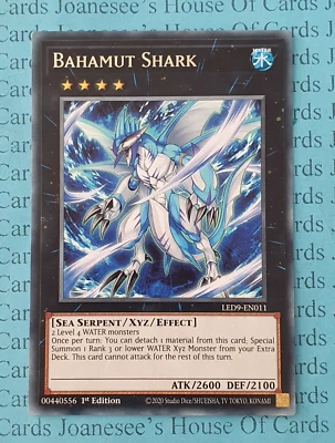 LED9-EN011 Bahamut Shark Rare Yu-Gi-Oh Card 1st Edition New - Image 1 of 4