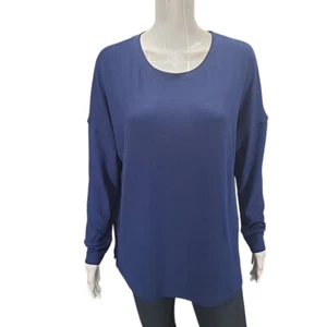 Felina Womens Trendy Long Sleeves Top Small Size Blue Everyday Modern Shirt - Picture 1 of 11
