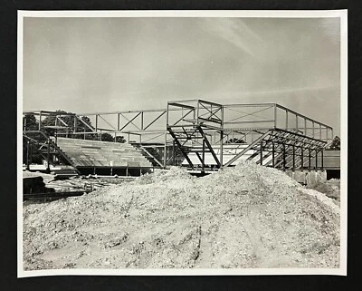 1970s Macon Georgia Bibb Steel Construction Sports Arena Field Vintage Photo - Image 1 of 2