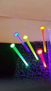 2x 3inch $5.99 Fiberoptic sight fiber optic rods .040 thick, 1mm  6 colors 🔫 - Picture 1 of 12
