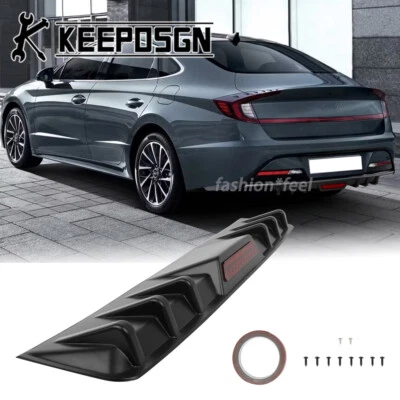 For Hyundai Sonata Rear Bumper Diffuser w/ Reflective Strip Tail Light Shark Fin Foto 1 de 4
