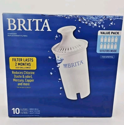 Brita Pitcher Replacement Filters Value Pack - 10 Pack Of Filter - 987554  - Image 1 of 2