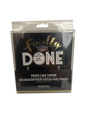 Graduation Cake Topper Photo Frame Party Decorations High School College - Image 1 of 2
