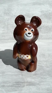 XXII Juegos Olímpicos de Moscú-1980 Mascota de porcelana MISHA Estatuilla - Imagen 1 de 8