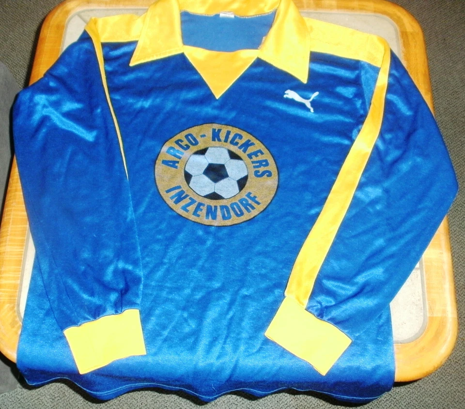 Vintage Puma Langarm Fußball Trikot wie Eintracht Braunschweig 70ger, Gr. 7 - Bild 1 von 4