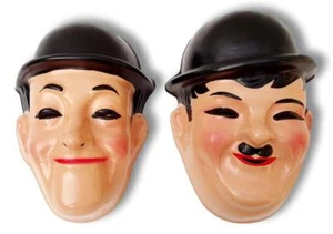 Geat Masques Ans 60 Lauren & Hardy larry harmon pictures Carnival Masques - Photo 1/8