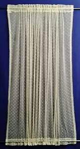 Lace Door Window Side light Panel French Door Ivory Midnight Stars 66" x 66" - Picture 1 of 7