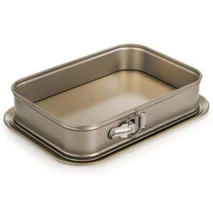 Springform Cake Pan, Non-stick Rectangle Cheesecake Pan, Large Cake Pan with ... - Picture 1 of 7